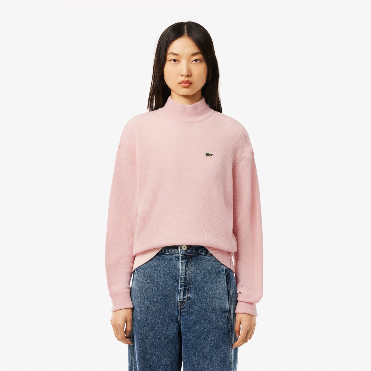 buy-relaxed-fit-carded-wool-high-neck-sweater-af9542-ady-lebanon - Medaid