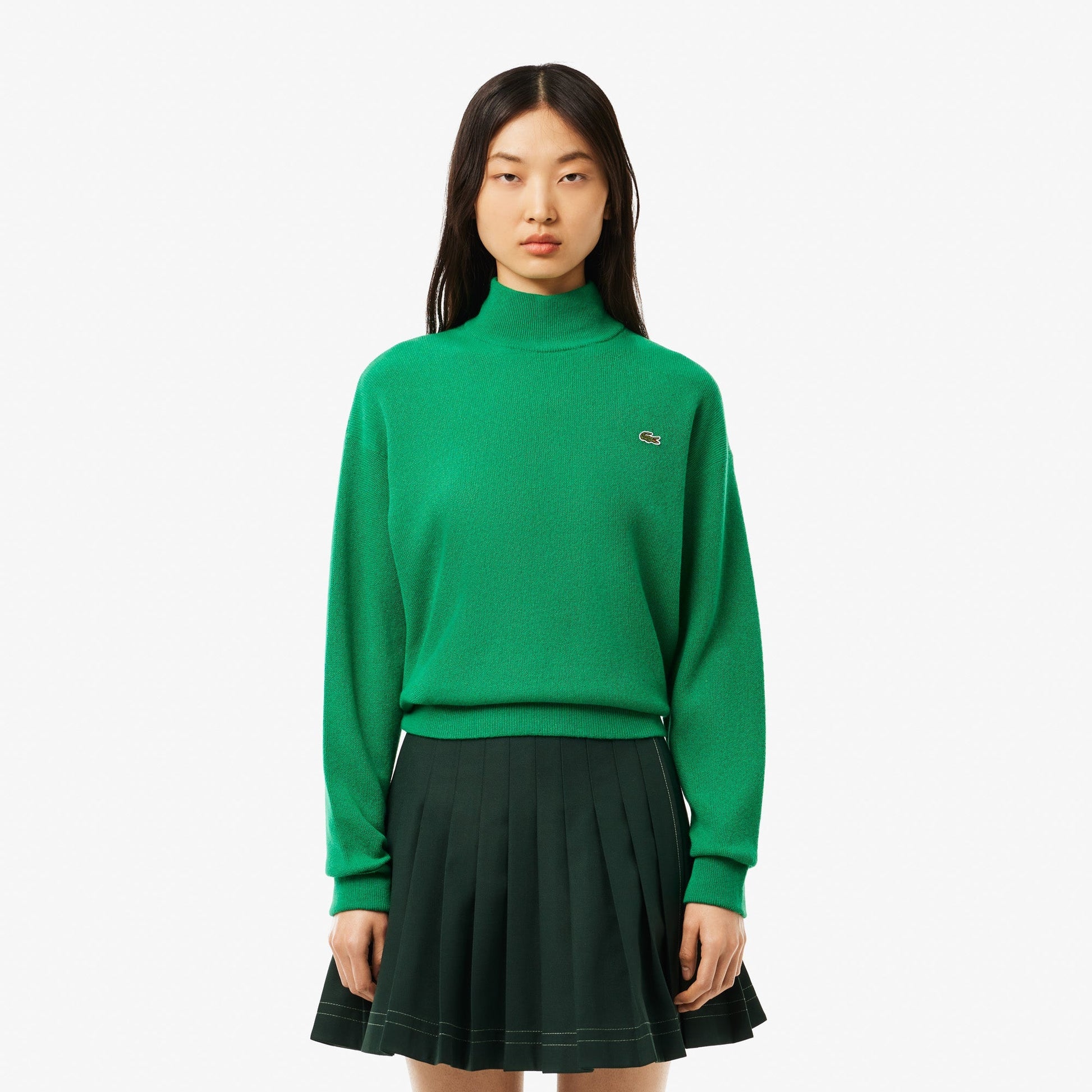 buy-relaxed-fit-carded-wool-high-neck-sweater-af9542-ldm-lebanon - Medaid