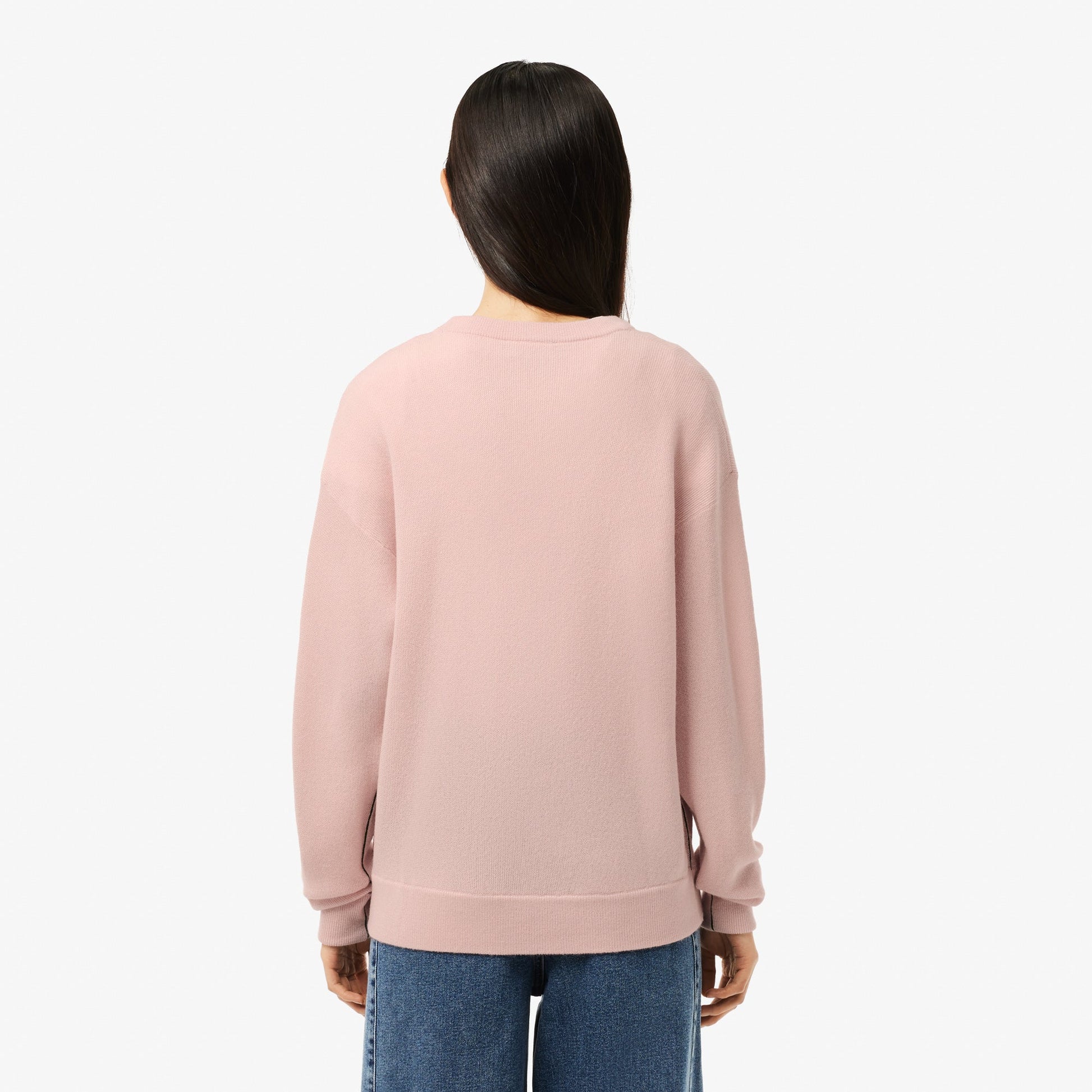 buy-relaxed-fit-carded-wool-moss-stitch-sweater-af9551-ady-lebanon - Medaid