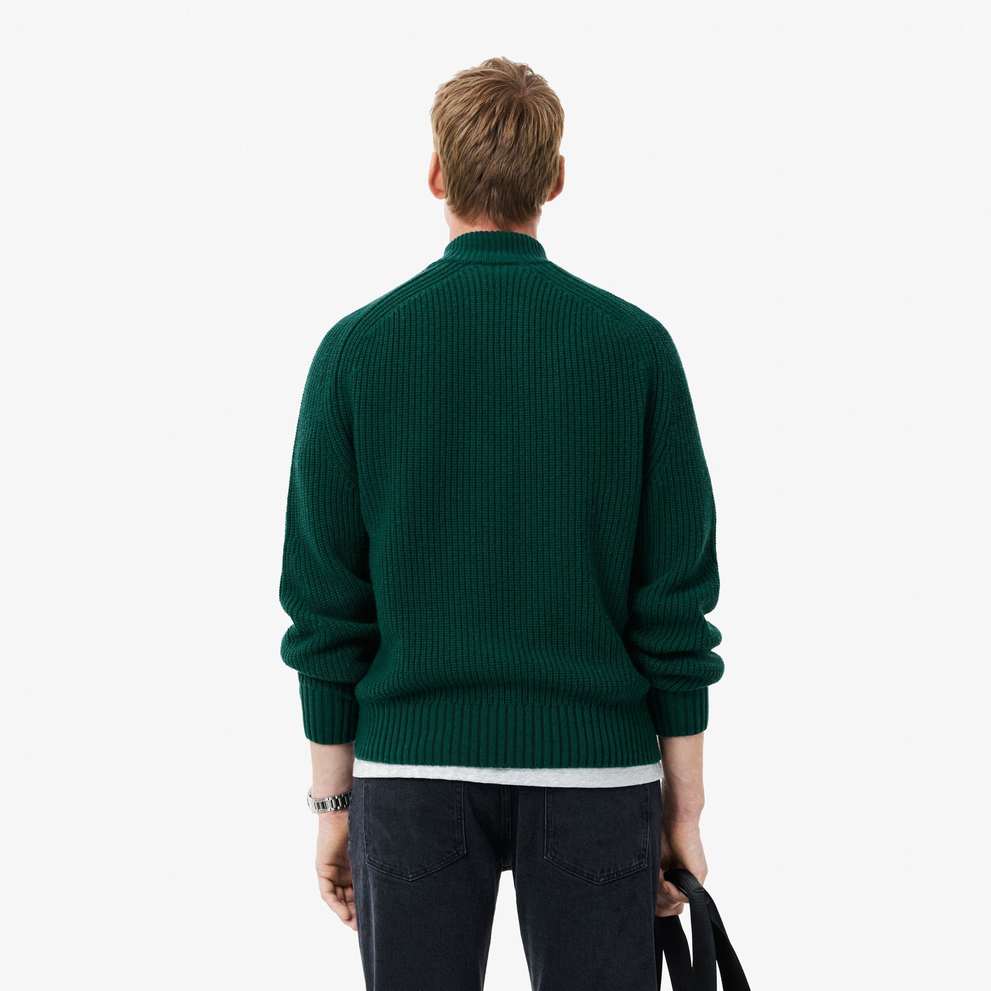 buy-zipped-high-neck-carded-wool-sweater-ah3134-yzp-lebanon - Medaid