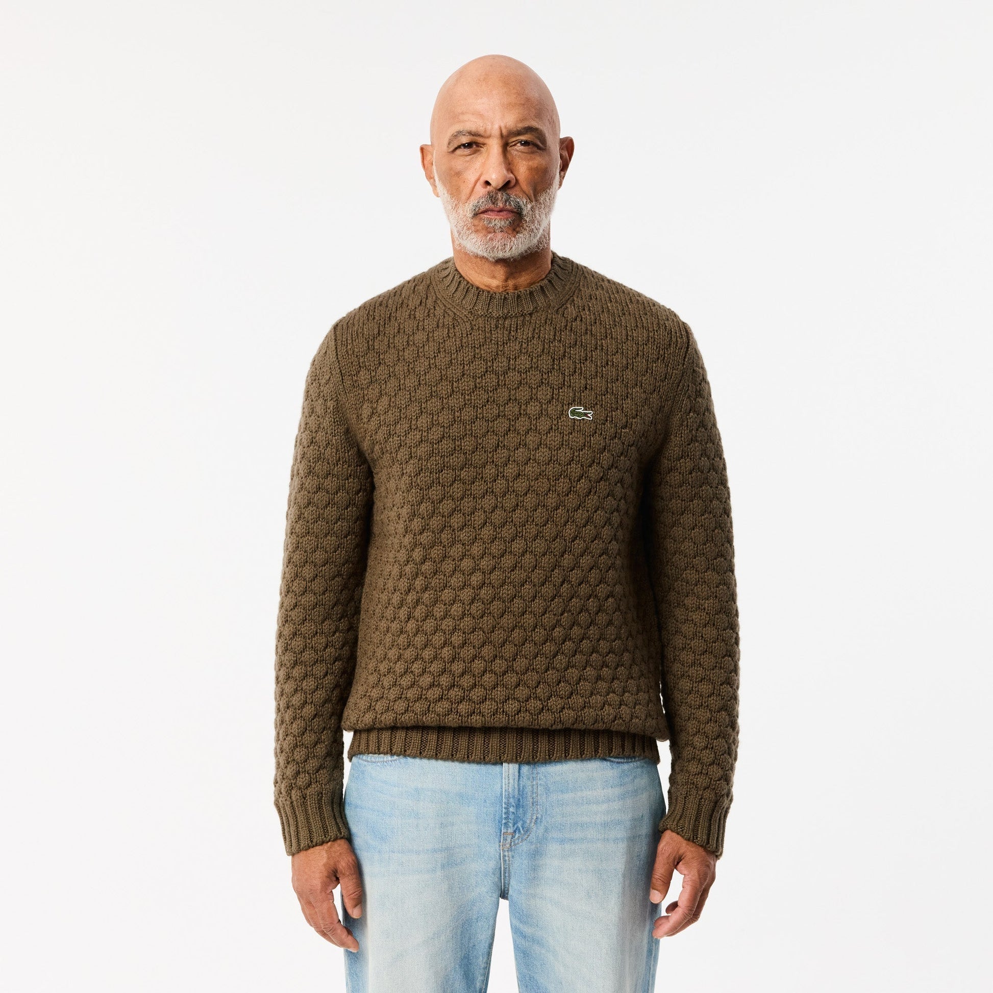 buy-thick-carded-wool-crew-neck-sweater-ah3223-bmy-lebanon - Medaid