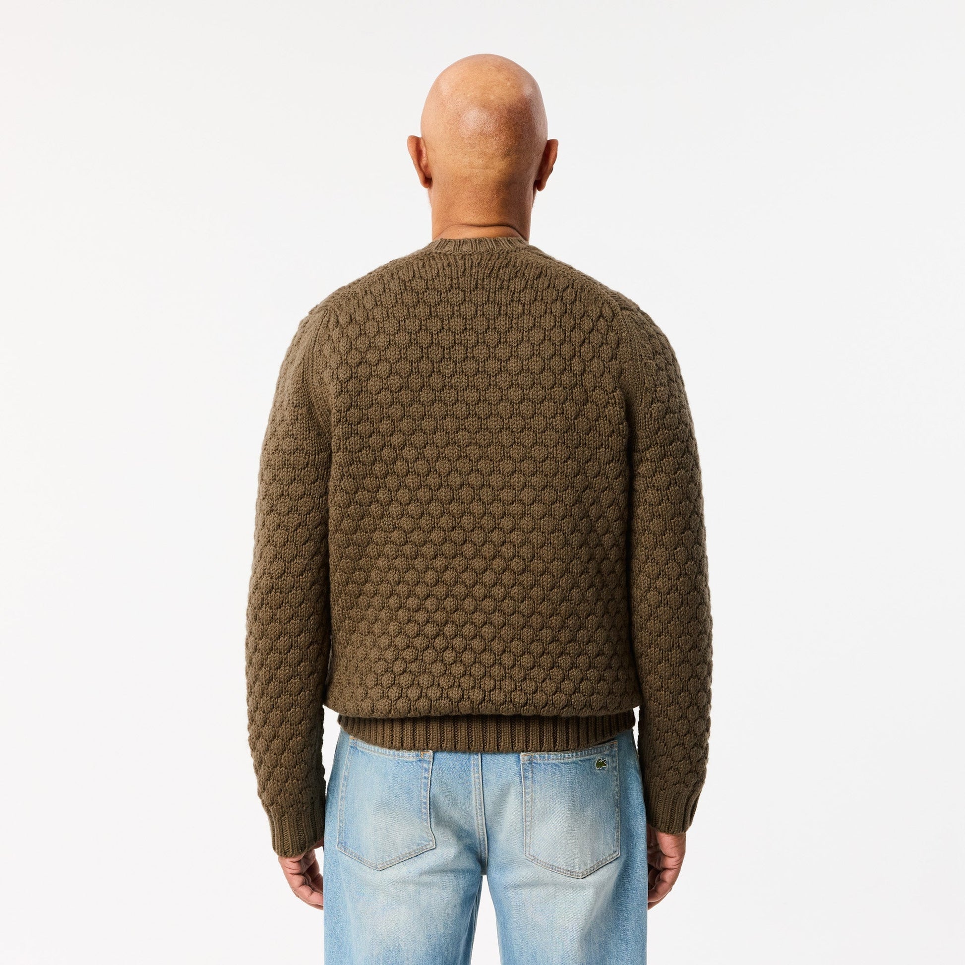 buy-thick-carded-wool-crew-neck-sweater-ah3223-bmy-lebanon - Medaid