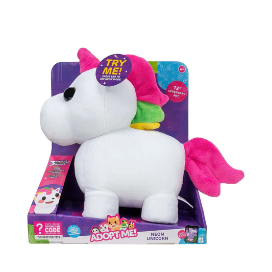 ADOPTME PLUSH NEON UNICORN 12 B/O - Medaid International