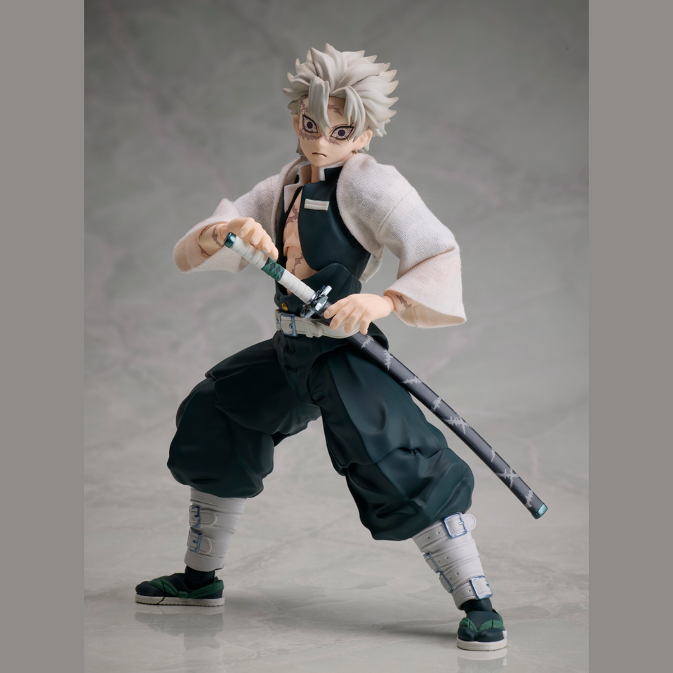 Demon Slayer: Kimetsu no Yaiba BUZZmod. Sanemi Shinazugawa 1/12 Scale Action Figure By Aniplex - Medaid International