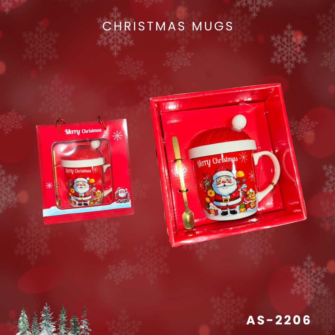 Christmas mug with free spoon 2206-2207 - Medaid International