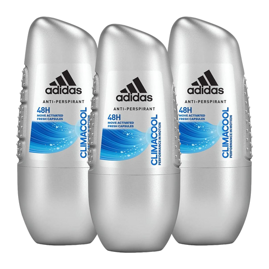 Adidas Climacool 48H Anti-Perspirant Roll-On For Him - Pack Of 3 - Medaid