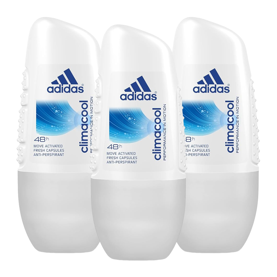 Adidas Climacool 48H Anti-Perspirant Roll-On For Her - Pack Of 3 - Medaid