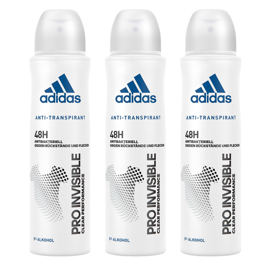 Adidas Pro Invisible 48H Anti-Perspirant Spray Deodorant For Her - Pack Of 3 - Medaid