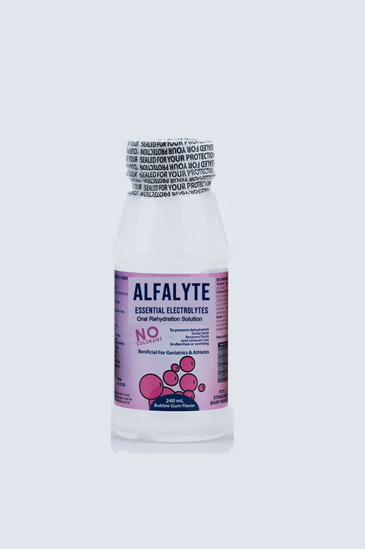 Alfalyte Bubble Gum Flavor - Essential Electrolytes for Recovery - Medaid - Lebanon