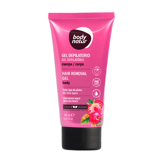 Body Natur Hair Removal Gel Red Fruits 150ml - Medaid