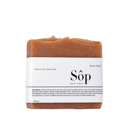 Sôp Pink Clay Face Soap Bar - Medaid International