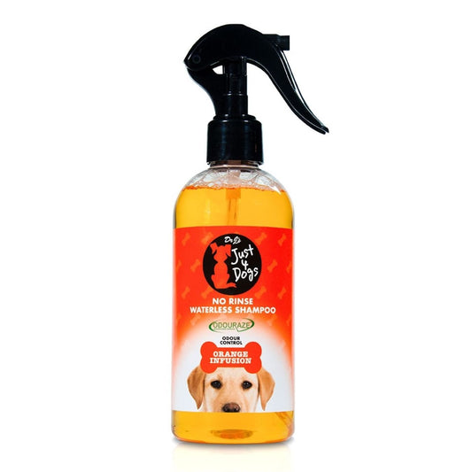 JUST 4 DOGS NO RINSE WATERLESS SHAMPOO ORANGE - Medaid International