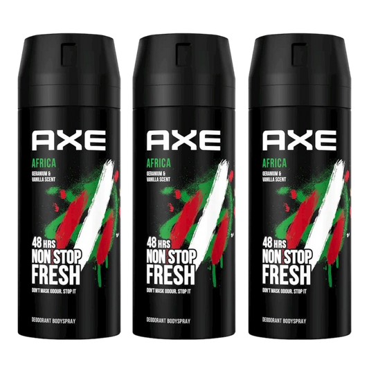 Axe Africa 48H Non Stop Fresh Spray Deodorant For Him - Pack Of 3 - Medaid International