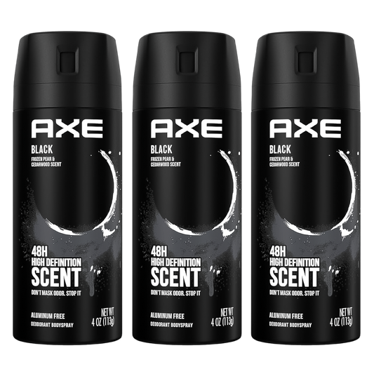 Axe Black 48H High Definition Scent Spray Deodorant For Him - Pack Of 3 - Medaid