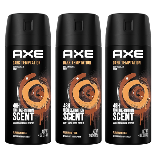 Axe Dark Temptation 48H High Definition Scent Spray Deodorant For Him - Pack Of 3 - Medaid
