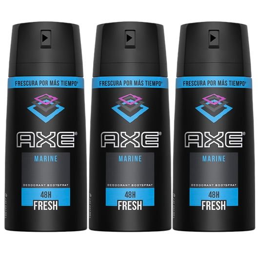 Axe Marine 48H Fresh Spray Deodorant For Him - Pack Of 3 - Medaid