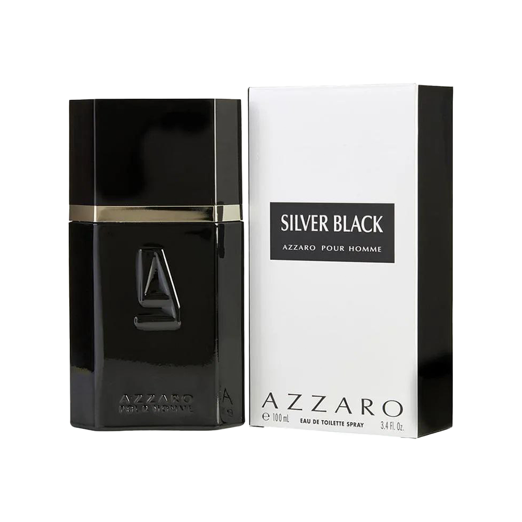Azzaro Silver Black Eau De Parfum Pour Homme - 100ml - Medaid
