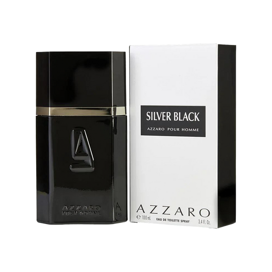 Azzaro Silver Black Eau De Parfum Pour Homme - 100ml - Medaid