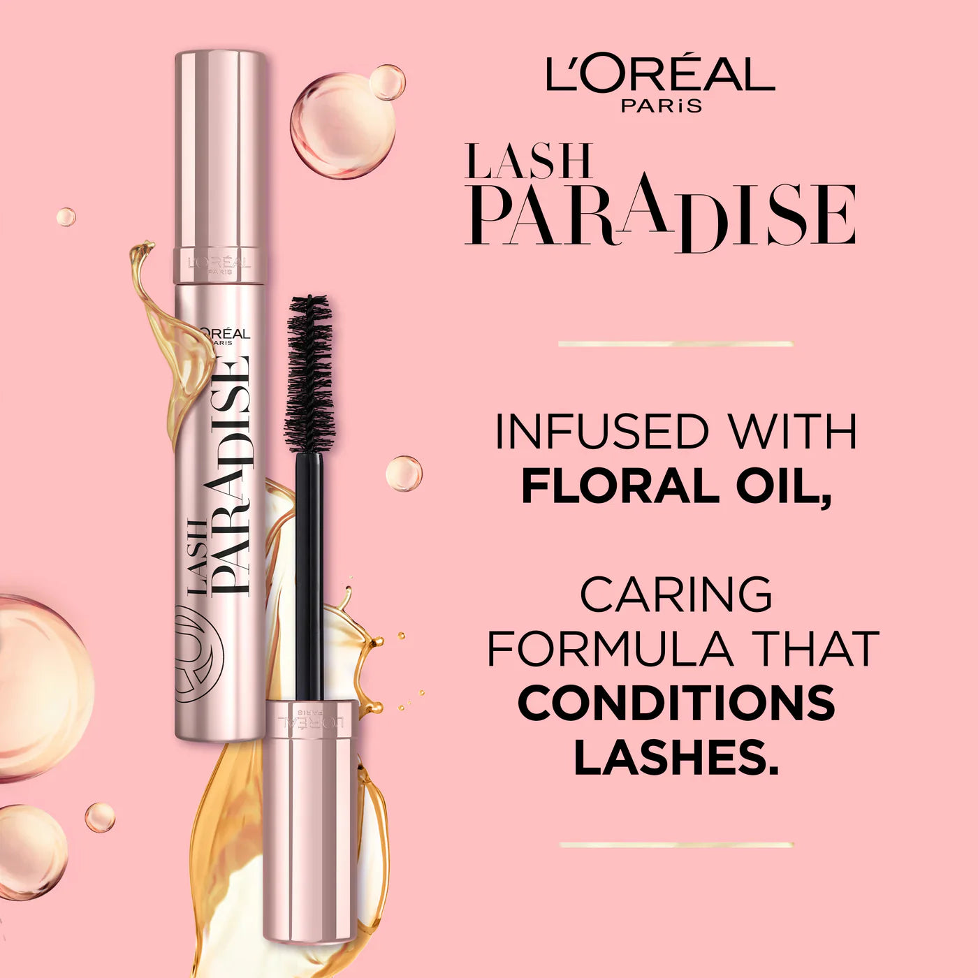 L'Oreal Paris Lash Paradise 24 Hour, Volumizing and Lengthening Black Mascara- Washable - Medaid International