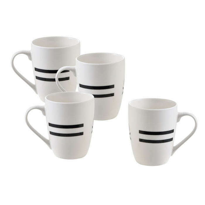 Black&White Collection, Set of 4 Mugs - Medaid International
