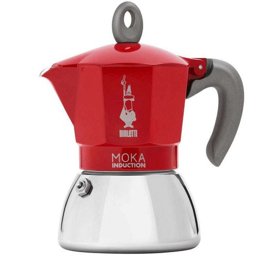 Moka Induction 2 Cups, Red - Medaid International