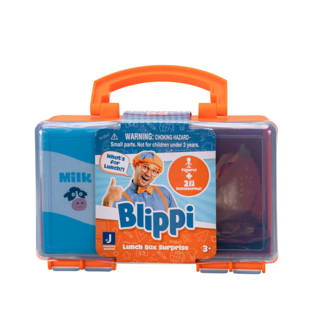 Blippi Deluxe Blind Figure Lunch Box - Orange - Medaid International