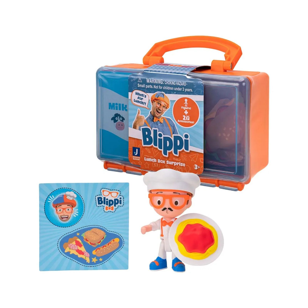 Blippi Deluxe Blind Figure Lunch Box - Orange - Medaid International