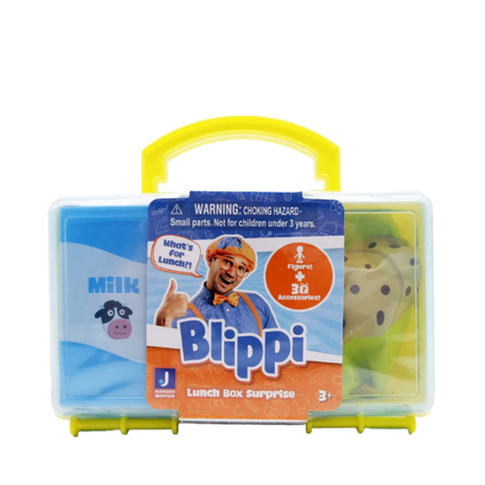 Blippi Deluxe Blind Figure Lunch Box - Yellow - Medaid International