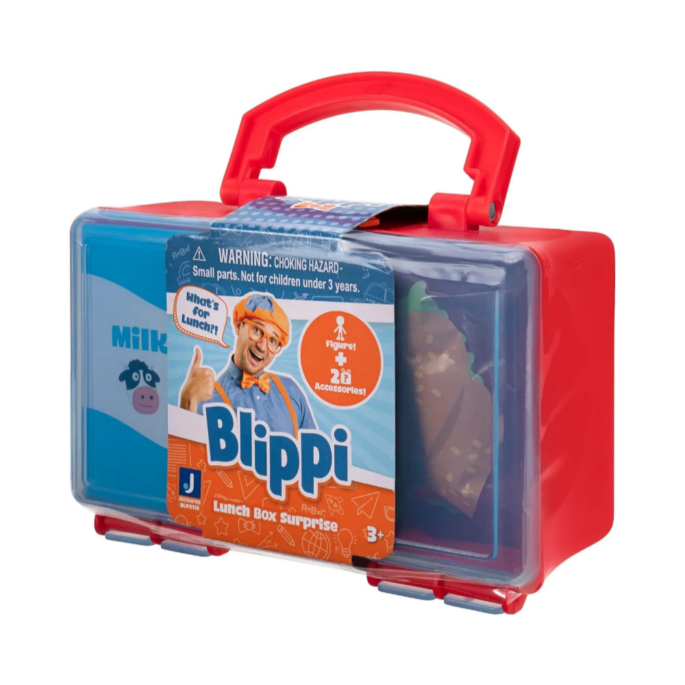 Blippi Deluxe Blind Figure Lunch Box - Red - Medaid International