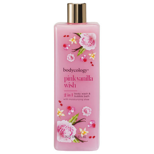 Bodycology Body Wash Pink Vanilla Wish 16Oz - Medaid