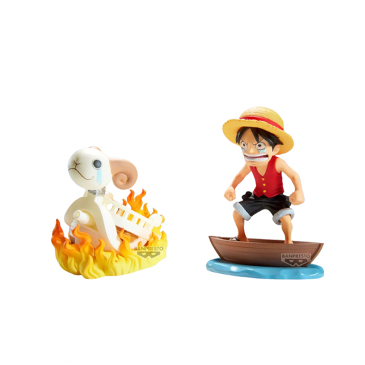 ONE PIECE LOG STORIES-MONKEY.D.LUFFY & GOING MERRY- WORLD COLLECTABLE FIGURE By Banpresto - Medaid International