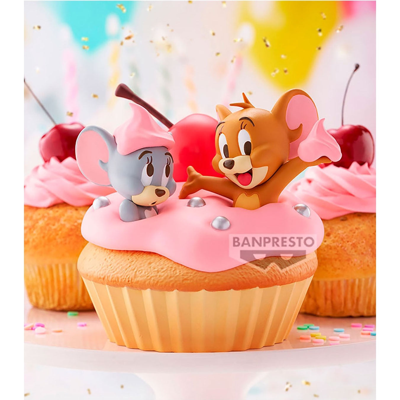 TOM AND JERRY BIG SOFT VINYL -Sweet Cupcake- Figure By Banpresto - Medaid International