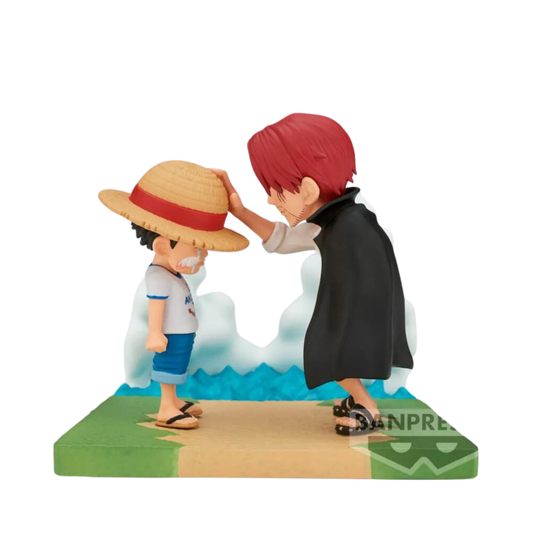 ONE PIECE-MONKEY.D.LUFFY&SHANKS- WORLD COLLECTABLE FIGURE LOG STORIES Figure By Banpresto - Medaid International