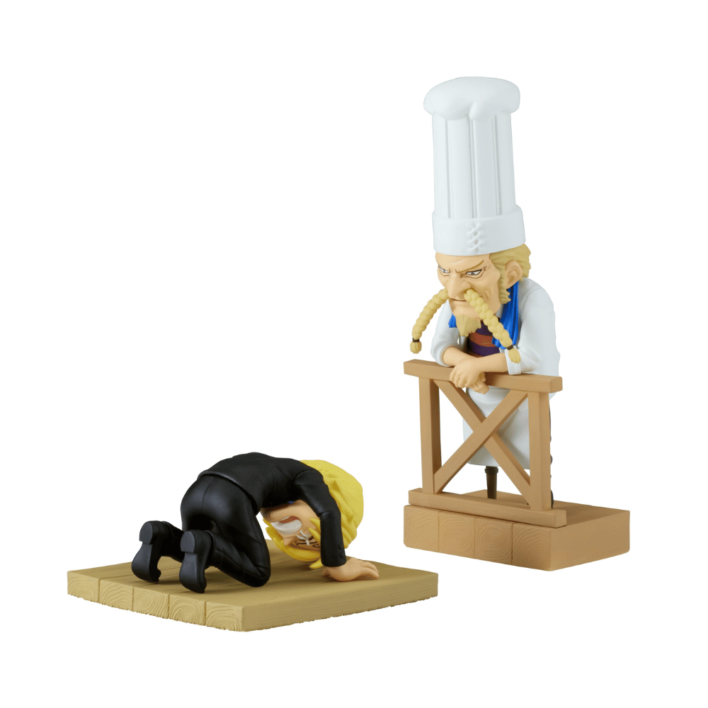 ONE PIECE -SANJI & ZEFF-2  WORLD COLLECTABLE FIGURE LOG STORIES Figure By Banpresto - Medaid International