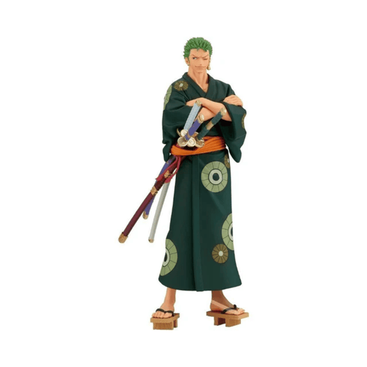 ONE PIECE DXF～THE GRANDLINE SERIES～WANOKUNI RORONOA ZORO-YUKATA ver.-Figure By Banpresto - Medaid International