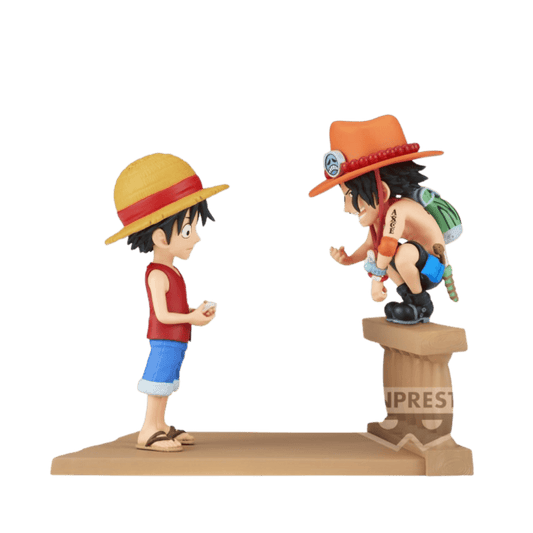 ONE PIECE WORLD COLLECTABLE FIGURE LOG STORIES MONKEY.D.LUFFY & PORTGAS.D.ACE- Figure By Banpresto - Medaid International