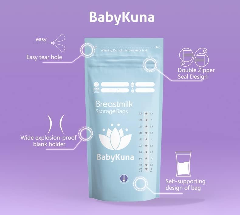 Baby Breast Milk Storage Bags BabyKuna (Repacked) - 30 Bags - Medaid - Lebanon