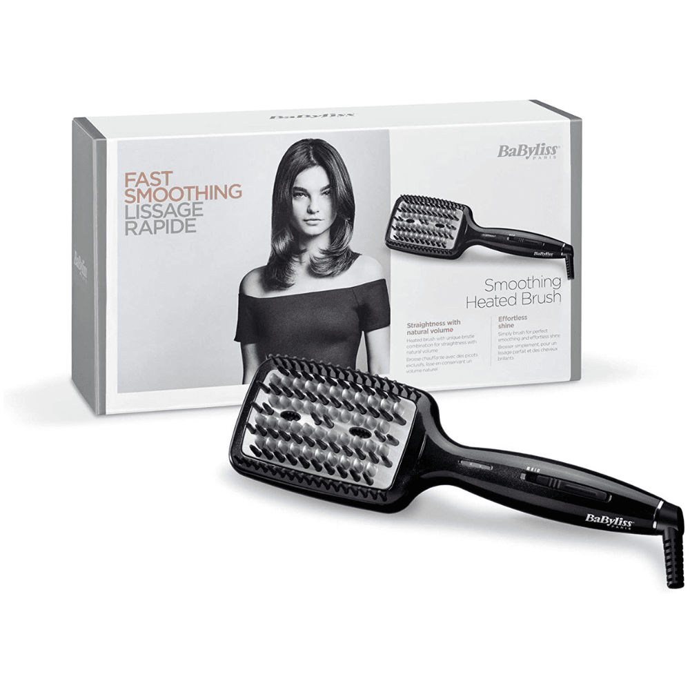 Heated Brush 3D Liss Brush With Ionic Technology - Black - Medaid International