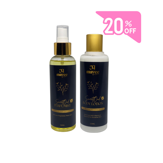 Mavee Sweet Oud Body Lotion 250ml + Mavee Sweet Oud Perfumist 20% OFF - Medaid International