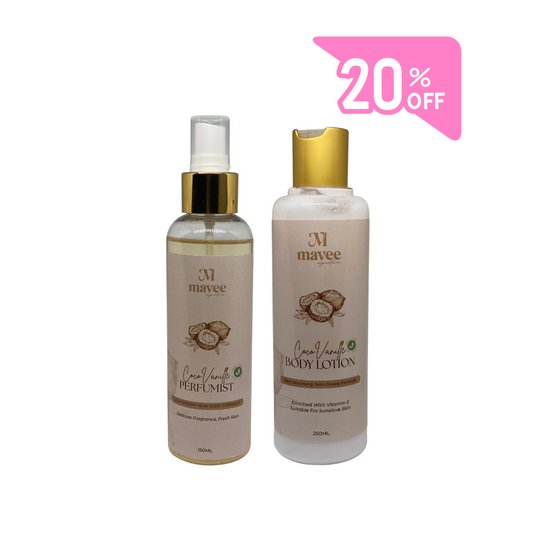 Mavee Coco Vanille Body Lotion + Mavee Coco Vanille Perfumist 20% OFF - Medaid International