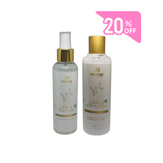 Mavee White musk Body Lotion + Mavee White Musk Perfumist 20% OFF - Medaid International