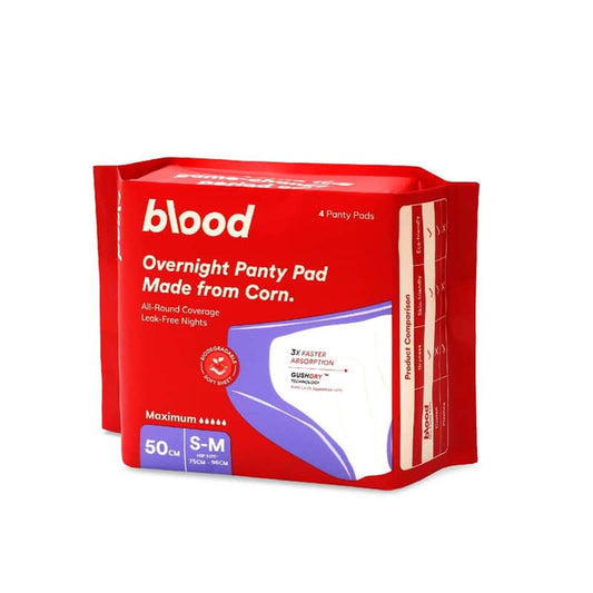 Blood Overnight Panty Pad Corn Maximum 50cm - 4 panty pads (Size S-M) - Medaid - Lebanon