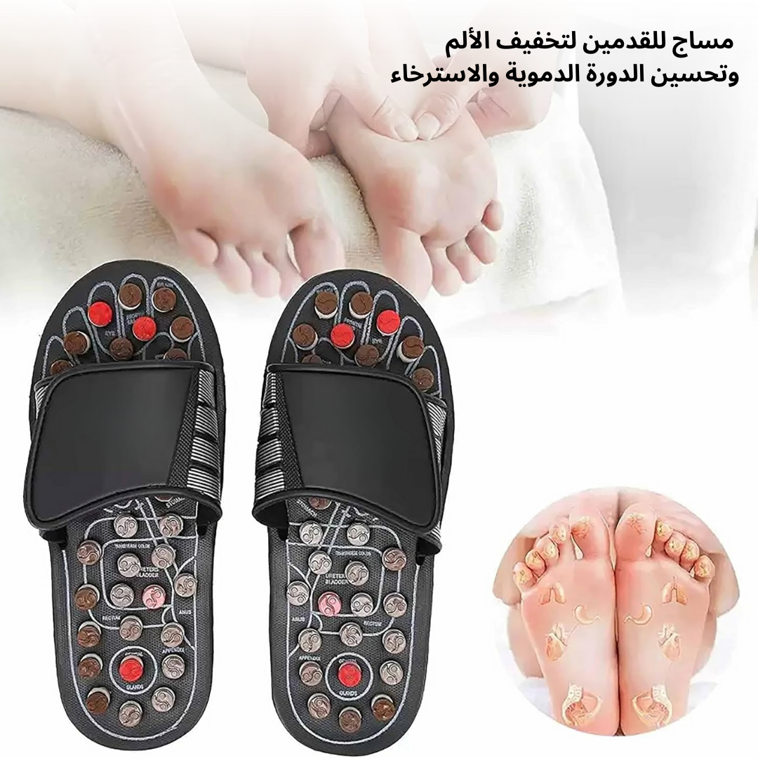 Unisex Acupressure Therapy Slippers ‚Äì Pain Relief Foot Massager Sandals for Blood Circulation & Relaxation - Medaid International