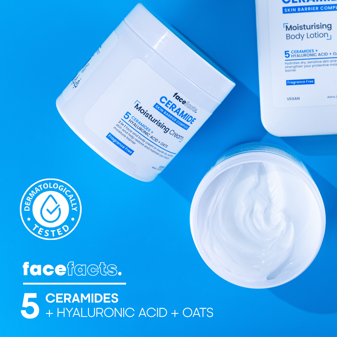 Face Facts Ceramide Moisturising 2-in-1 Cream 450ml - Medaid