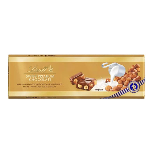 Lindt Swiss Premium Milk Chocolate - Hazelnut - 300g - Medaid International