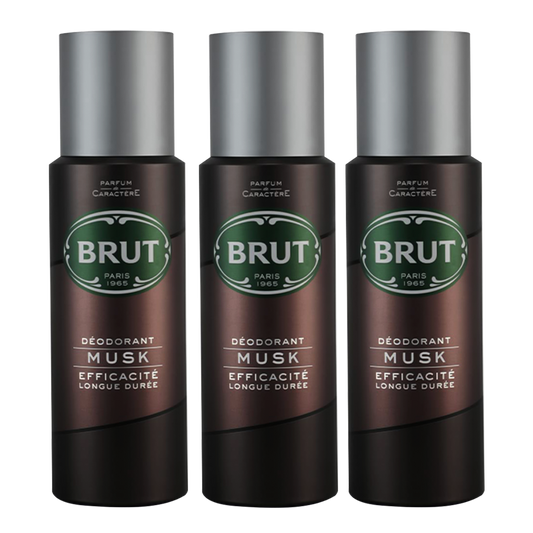 Brut Musk Spray Deodorant For Him - Pack Of 3 - Medaid