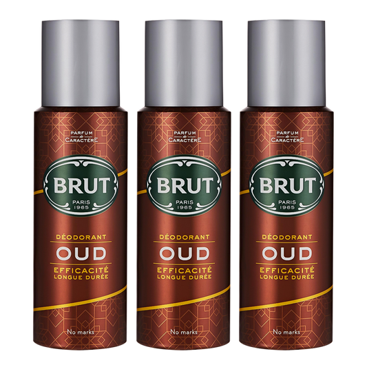 Brut Oud Spray Deodorant For Him - Pack Of 3 - Medaid