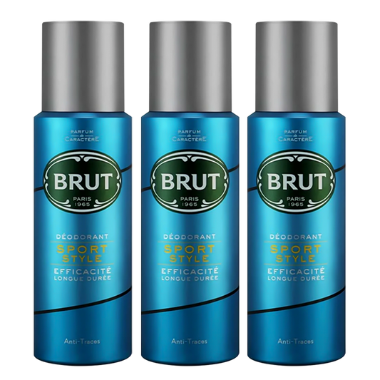 Brut Sport Style Spray Deodorant For Him - Pack Of 3 - Medaid