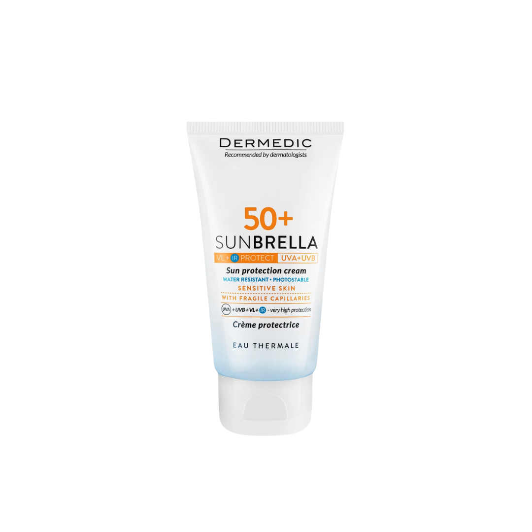 Dermedic Sunbrella Spf 50 + Sun Protection Cream Skin With Fragile Capillaries 50ml - Medaid - Lebanon