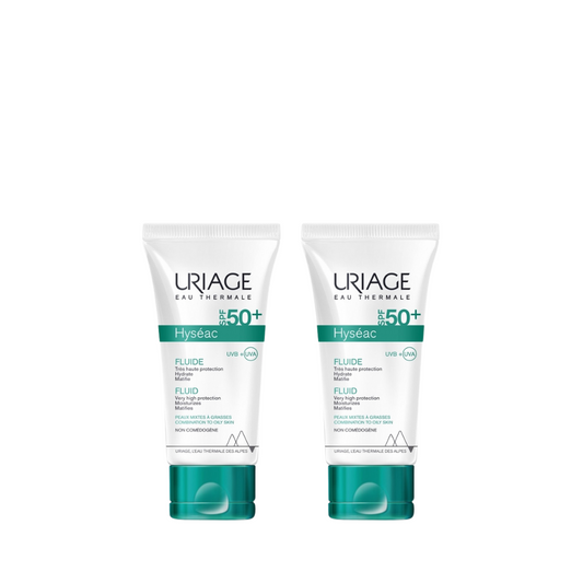 Uriage Hyseac Fluide Spf 50+ 50ml Duo At 15% Off - Medaid - Lebanon